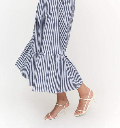 The Louisa Nap Dress - Navy Stripe