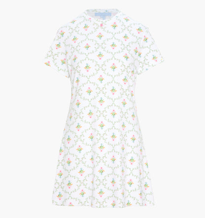 The Maggie Nightgown - Pastel Trellis
