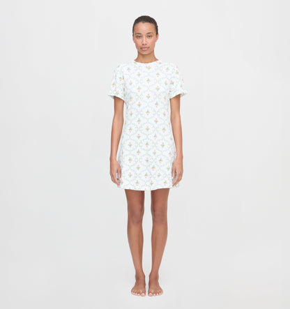 The Maggie Nightgown - Pastel Trellis