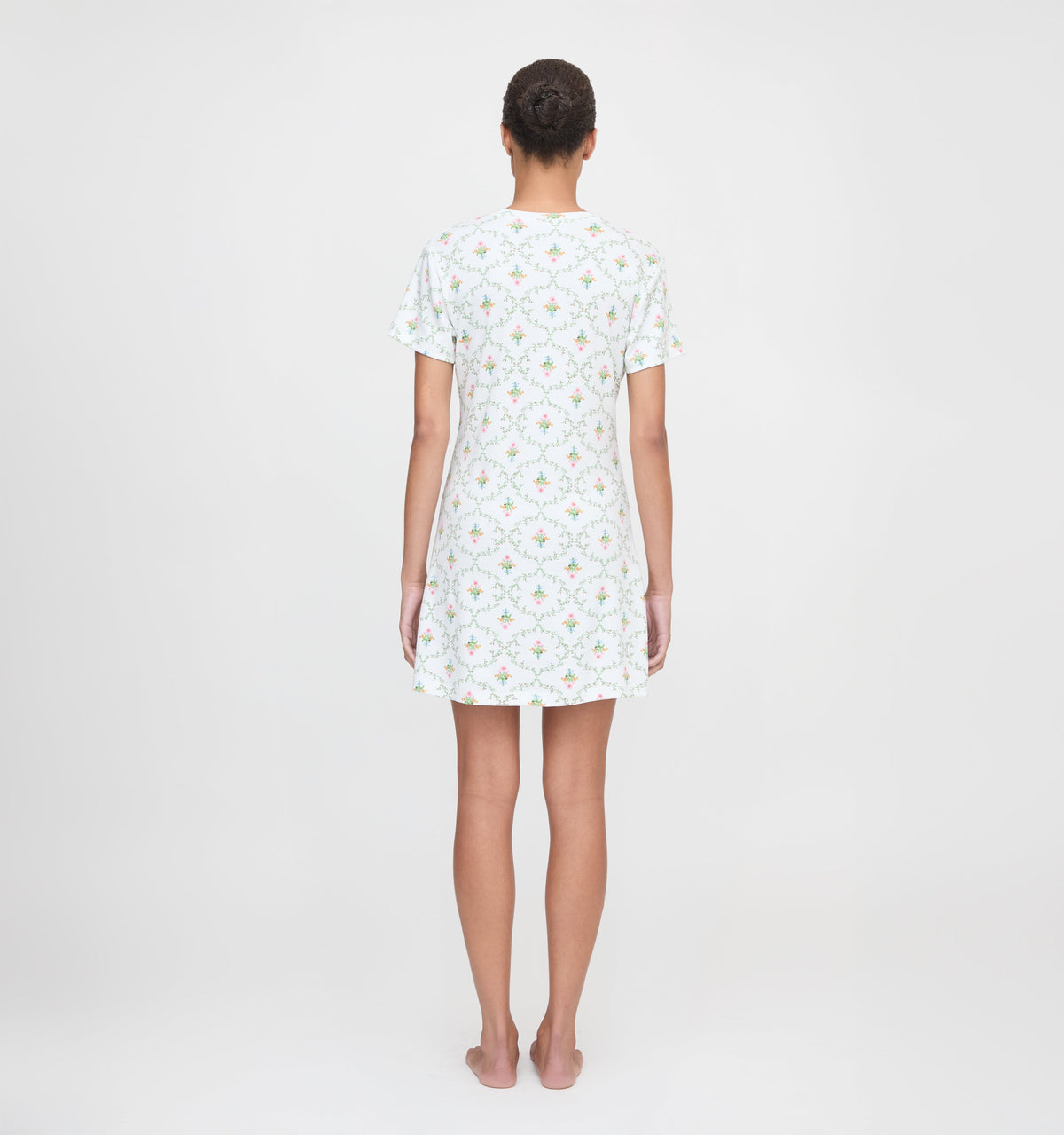 The Maggie Nightgown - Pastel Trellis