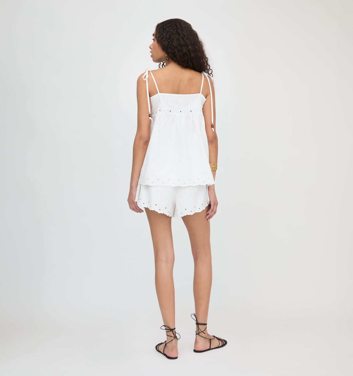 The Palmer Top - White Linen
