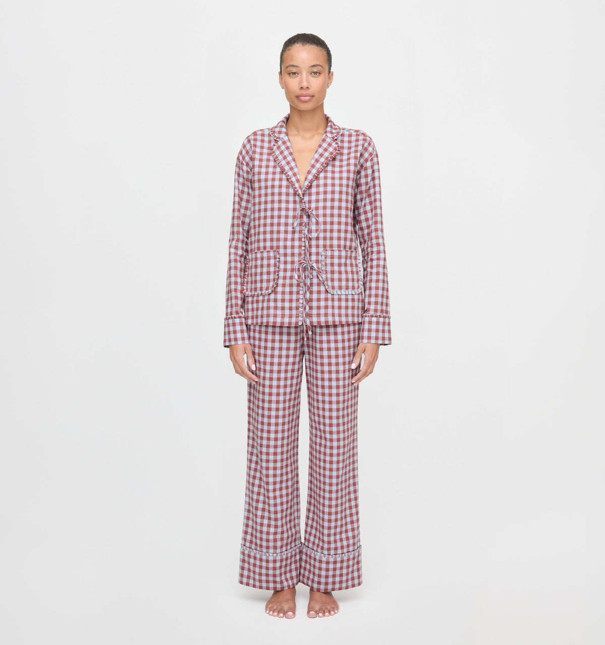 The Steffy PJ Set - Sienna Check