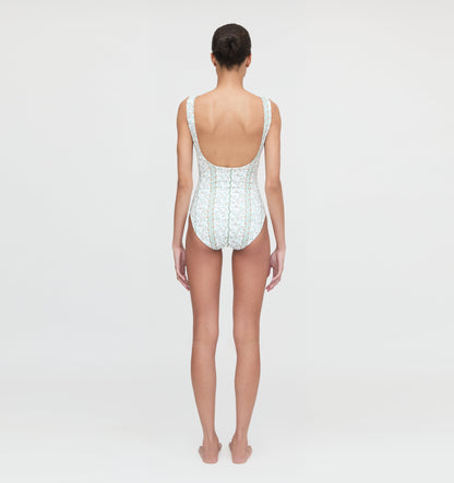 The Tessa One Piece - Green Provence Floral