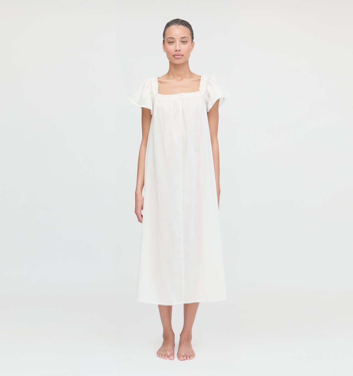 The Therese Nightgown - Soft Ivory