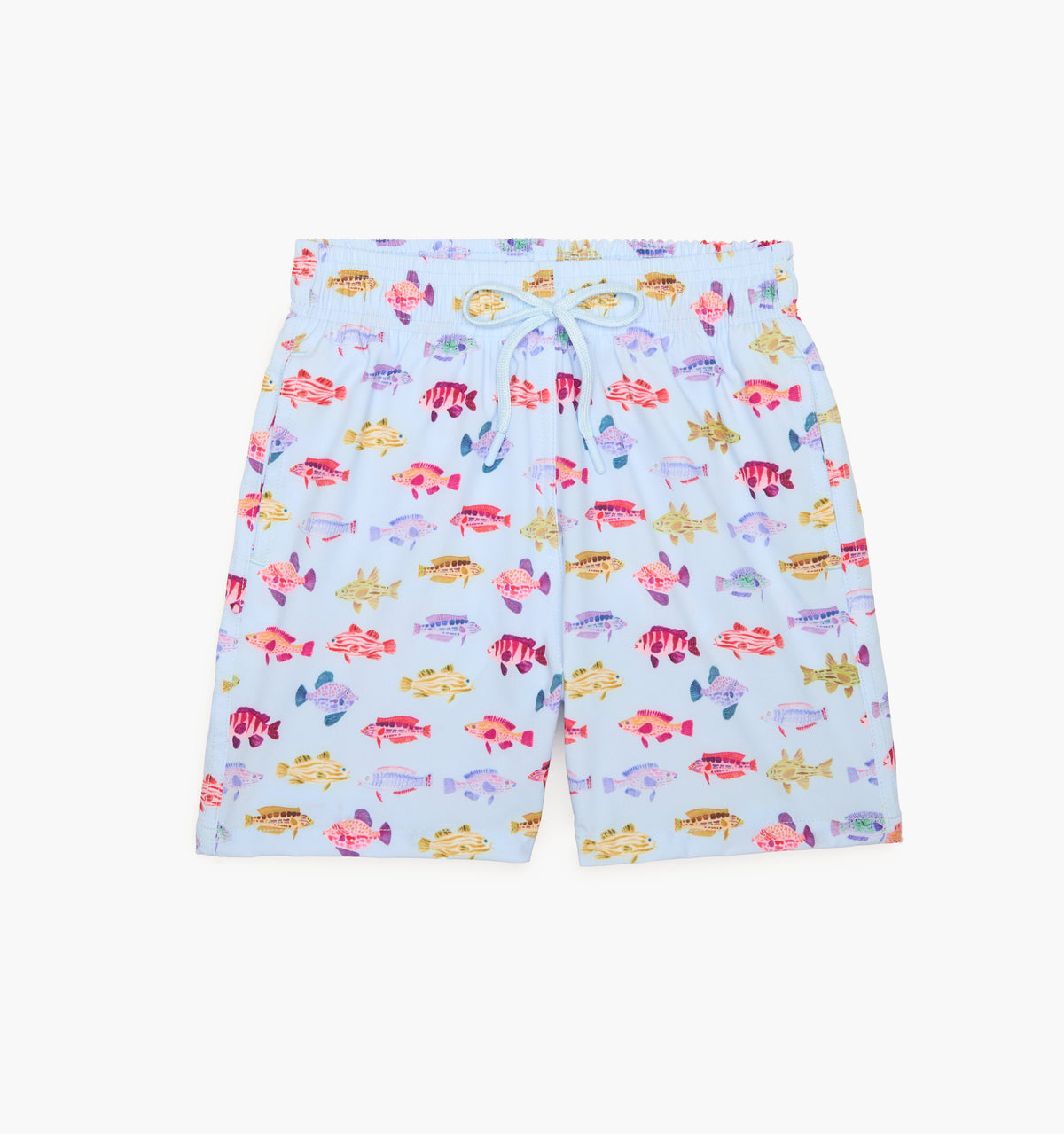The Baby Julien Swim Trunk - Blue Rainbow Fish