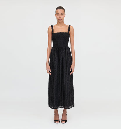 The Anita Nap Dress - Black Fil Coupé