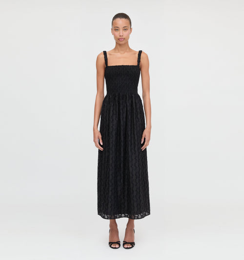 The Anita Nap Dress - Black Fil Coupé