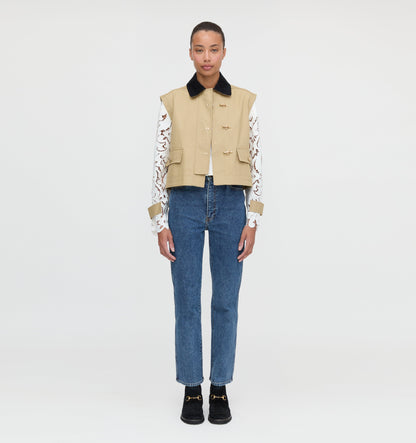 The Clarisse Jacket - Khaki Canvas