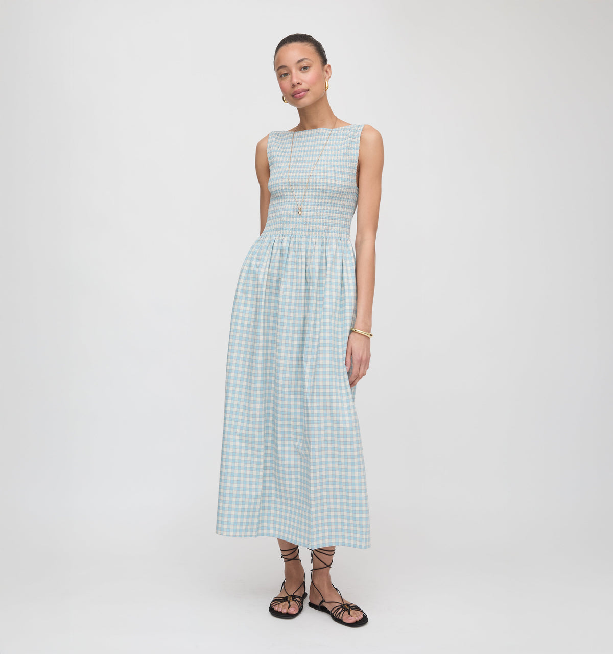 The Cosima Nap Dress - Blue/Red Gingham