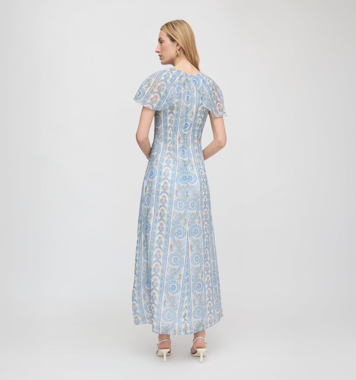 The Davina Dress - Blue Corsica Paisley