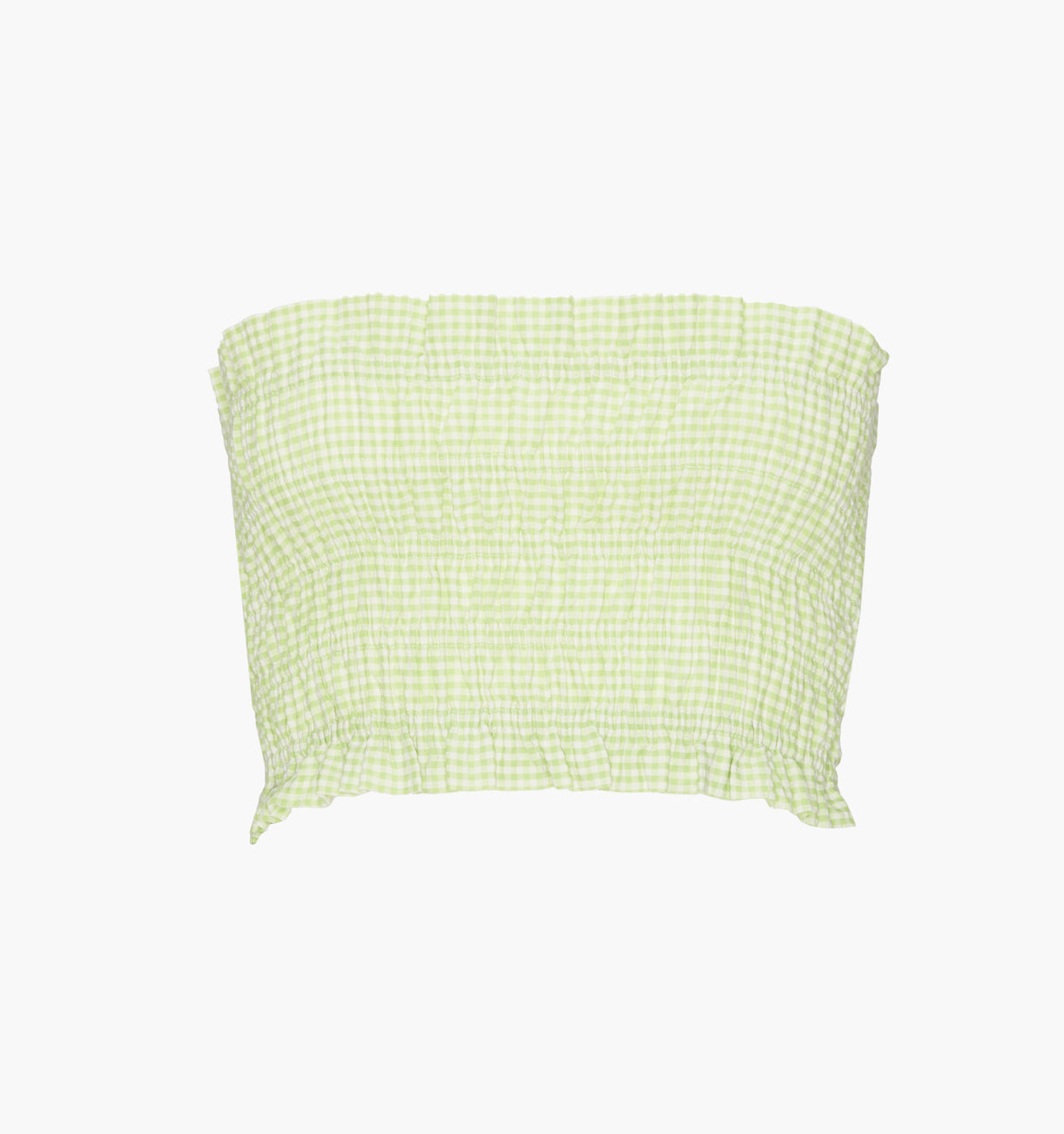 The June Nap Top - Lime Gingham