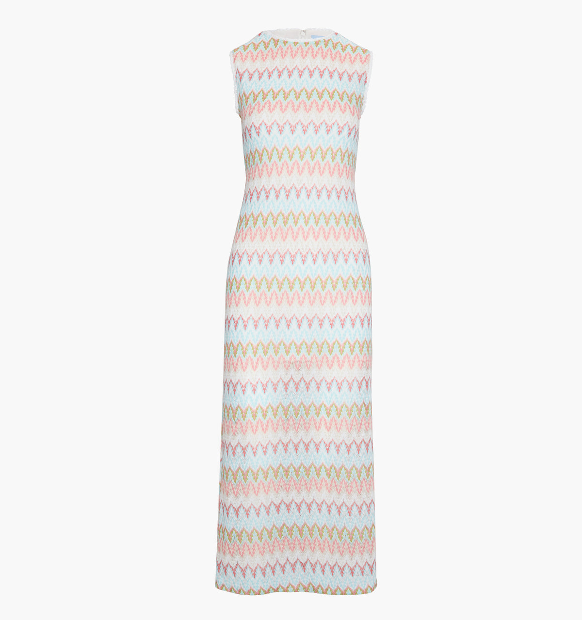 The Taytum Dress - White Multi Smooth Shimmer Knit