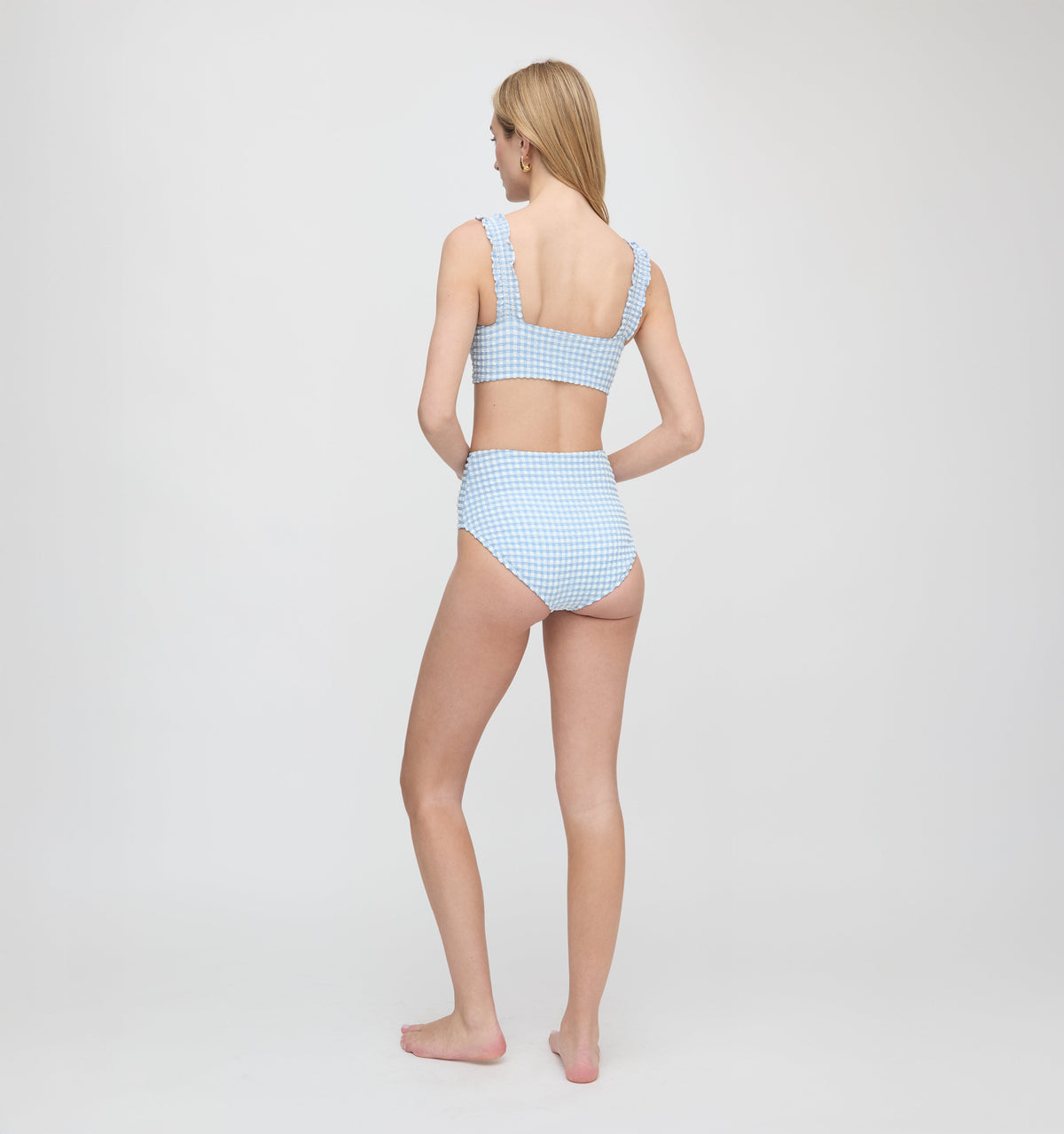 The Teagan Bikini Set - Blue Gingham