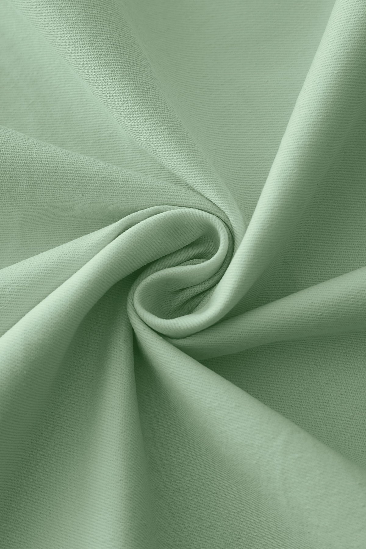 Darlene Light Green Roll Collar Circle Dress