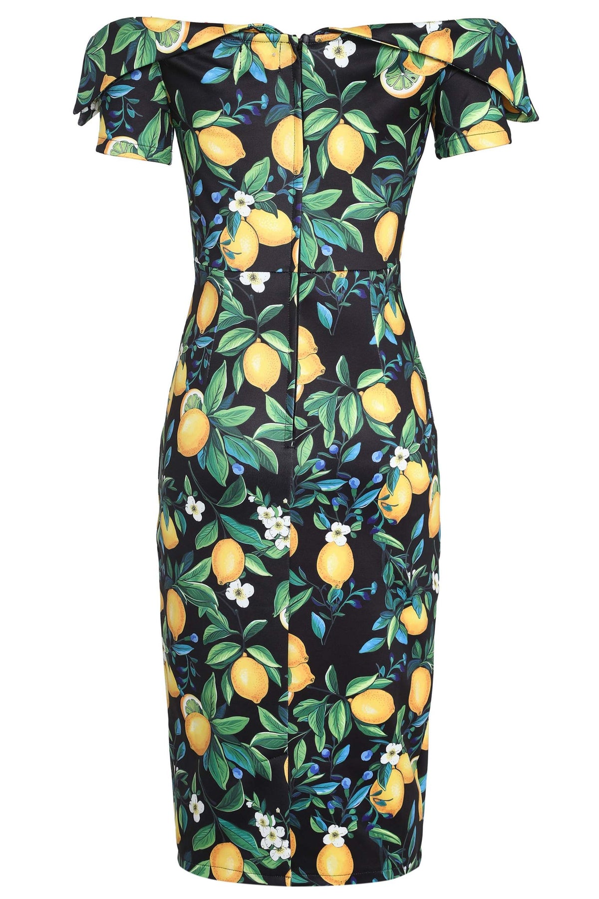 Monroe Black Lemon Pencil Dress