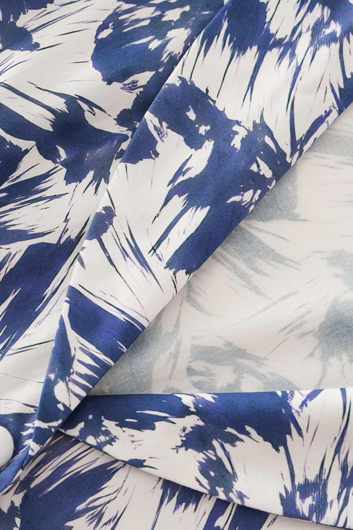 Mollie White Abstract Full Circle Shirt Dress