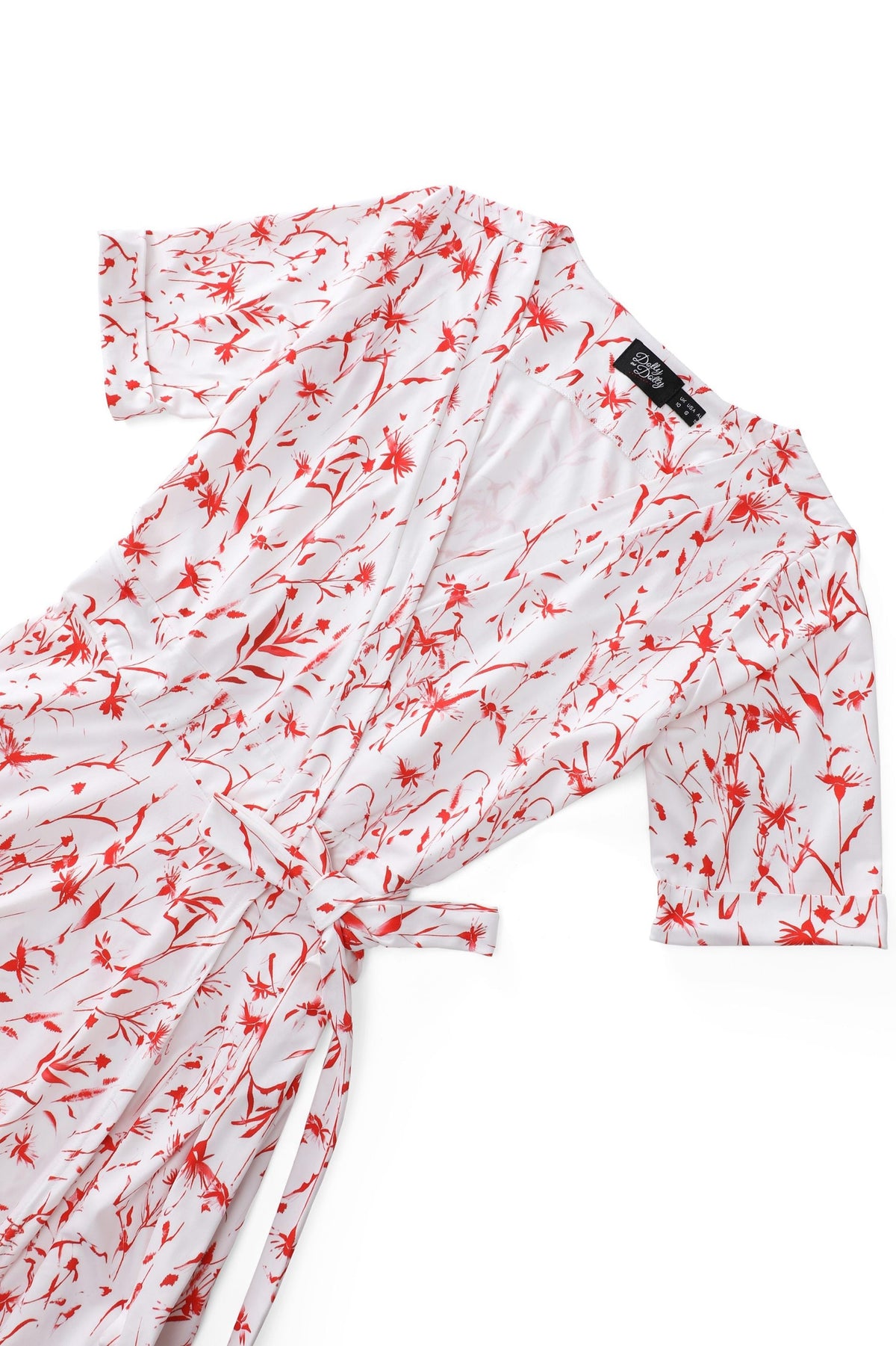 Matilda Meadow Wrap Dress in White