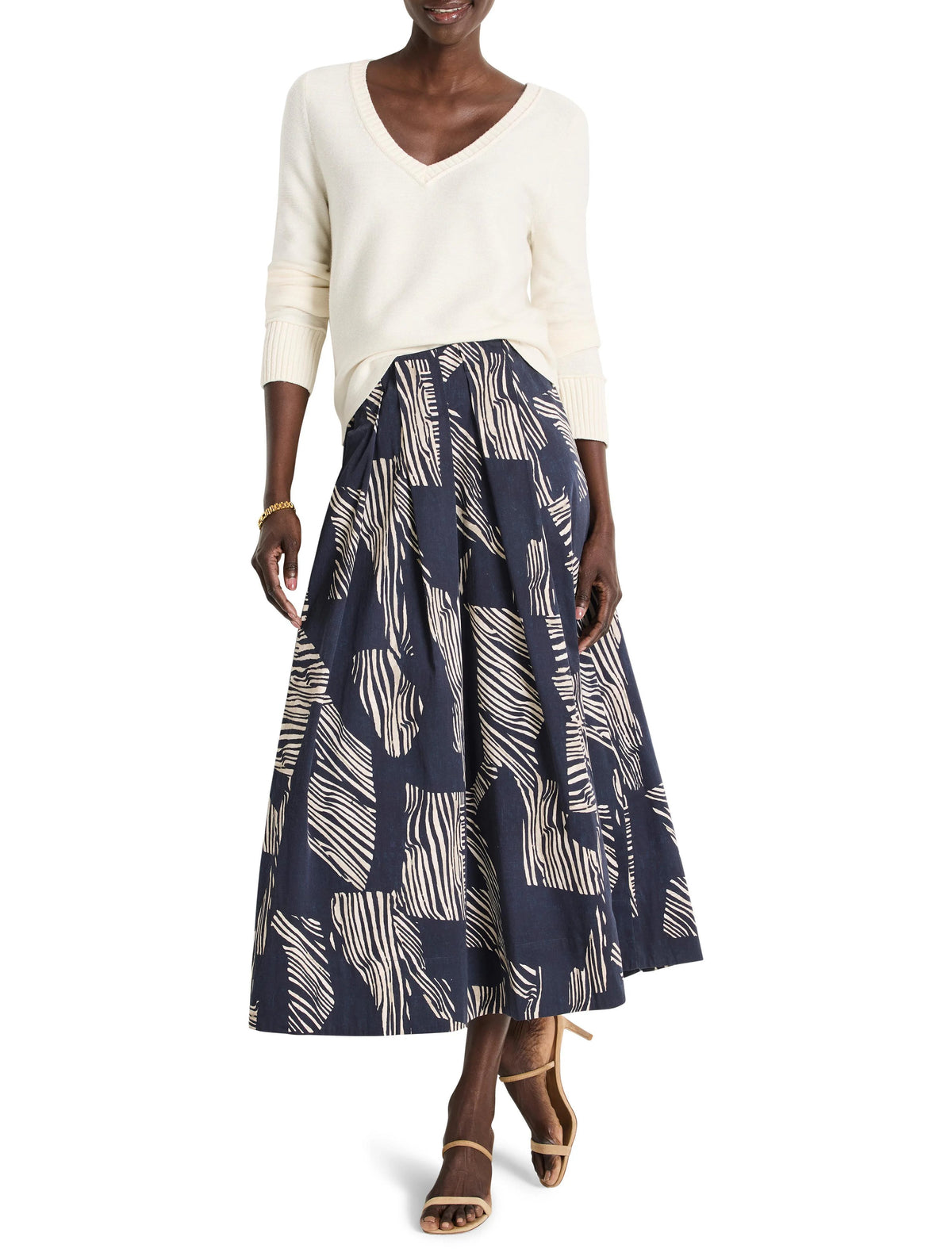 Zebra Stripe Skirt