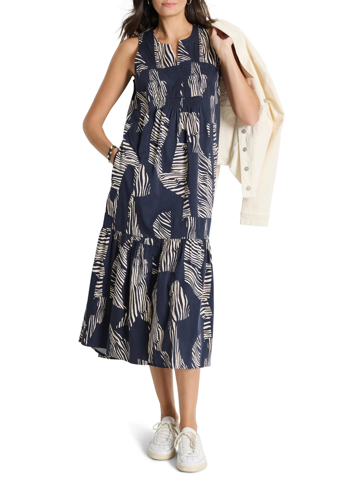 Zebra Stripe Cece Dress