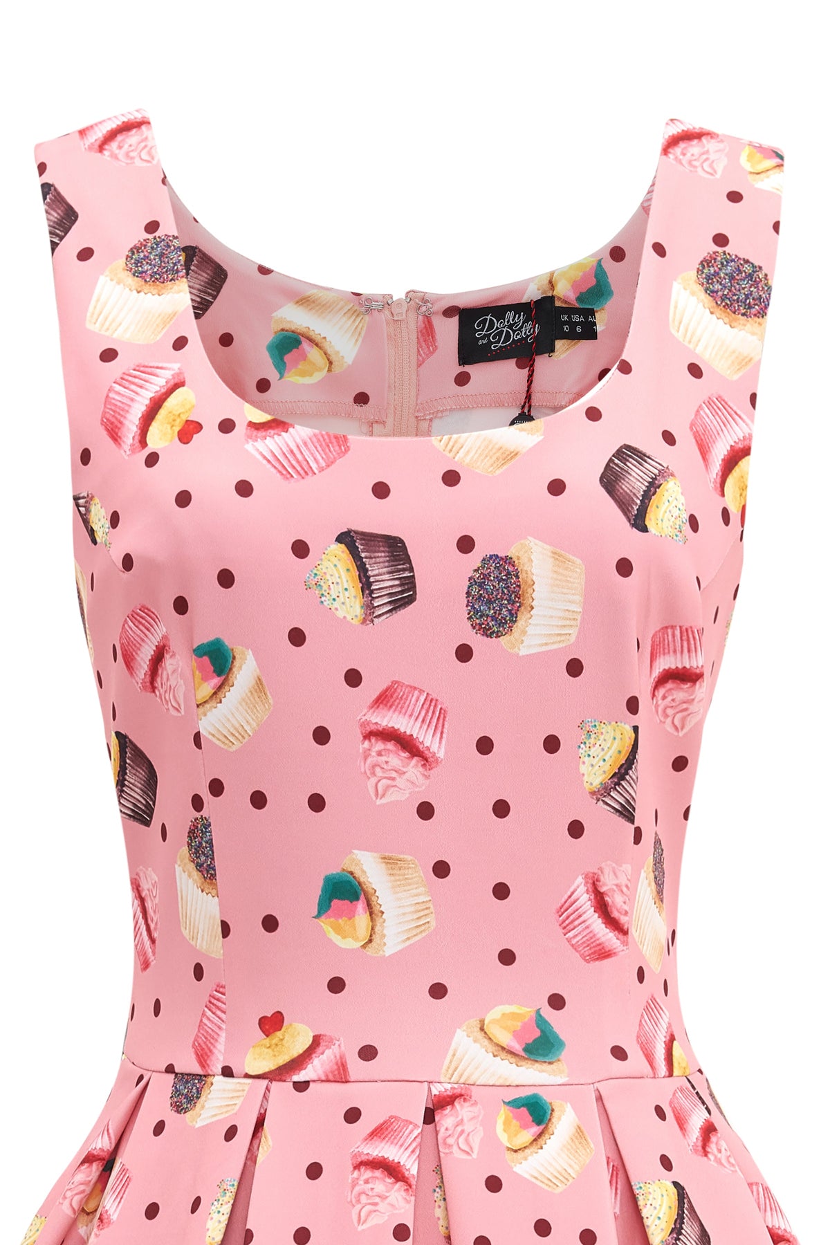 Amanda Pink Cupcake Swing Dress