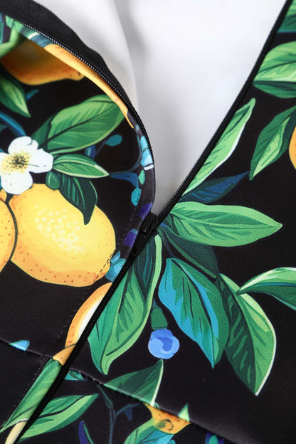 Monroe Black Lemon Pencil Dress