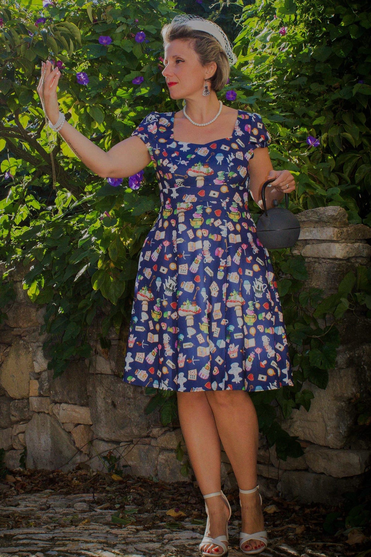 Claudia Alice In Wonderland Sleeved Dress