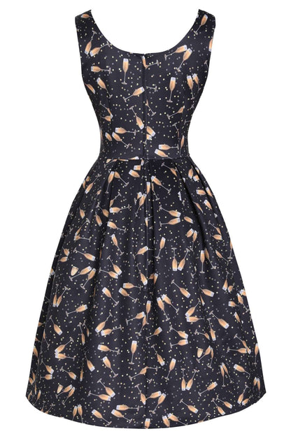 Amanda Champagne Swing Dress