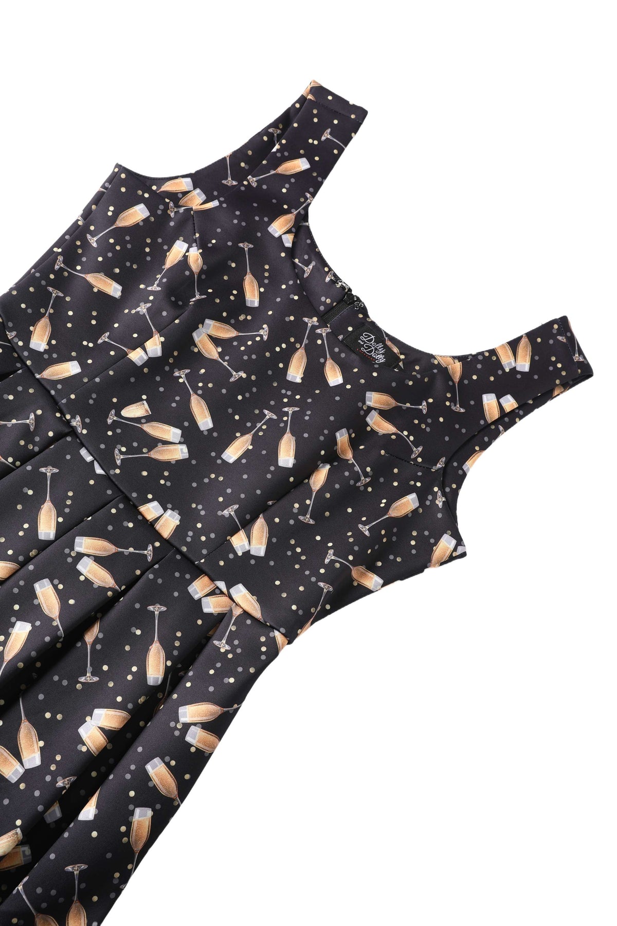 Amanda Champagne Swing Dress