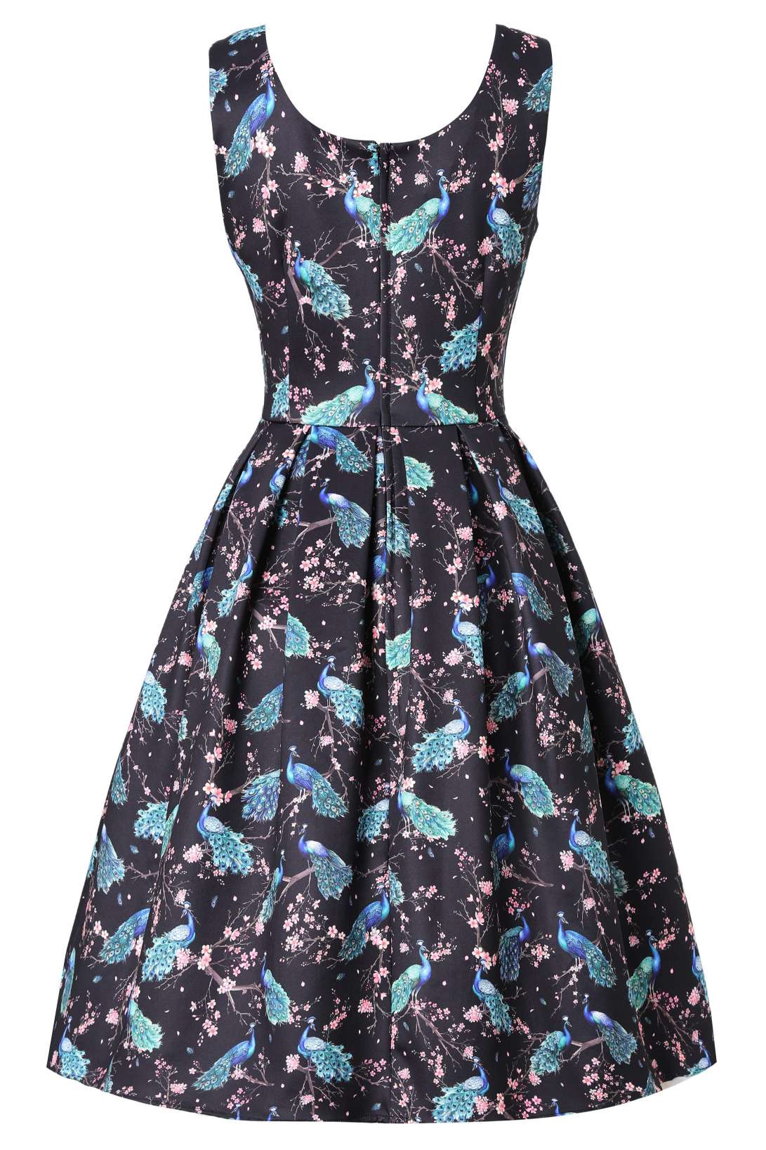 Amanda Peacock Swing Dress In Dark Blue