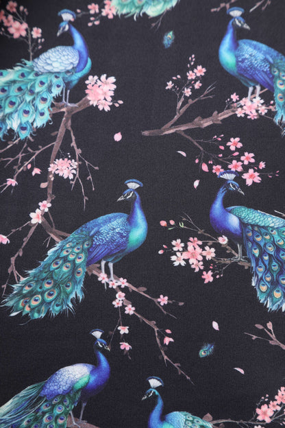 Amanda Peacock Swing Dress In Dark Blue
