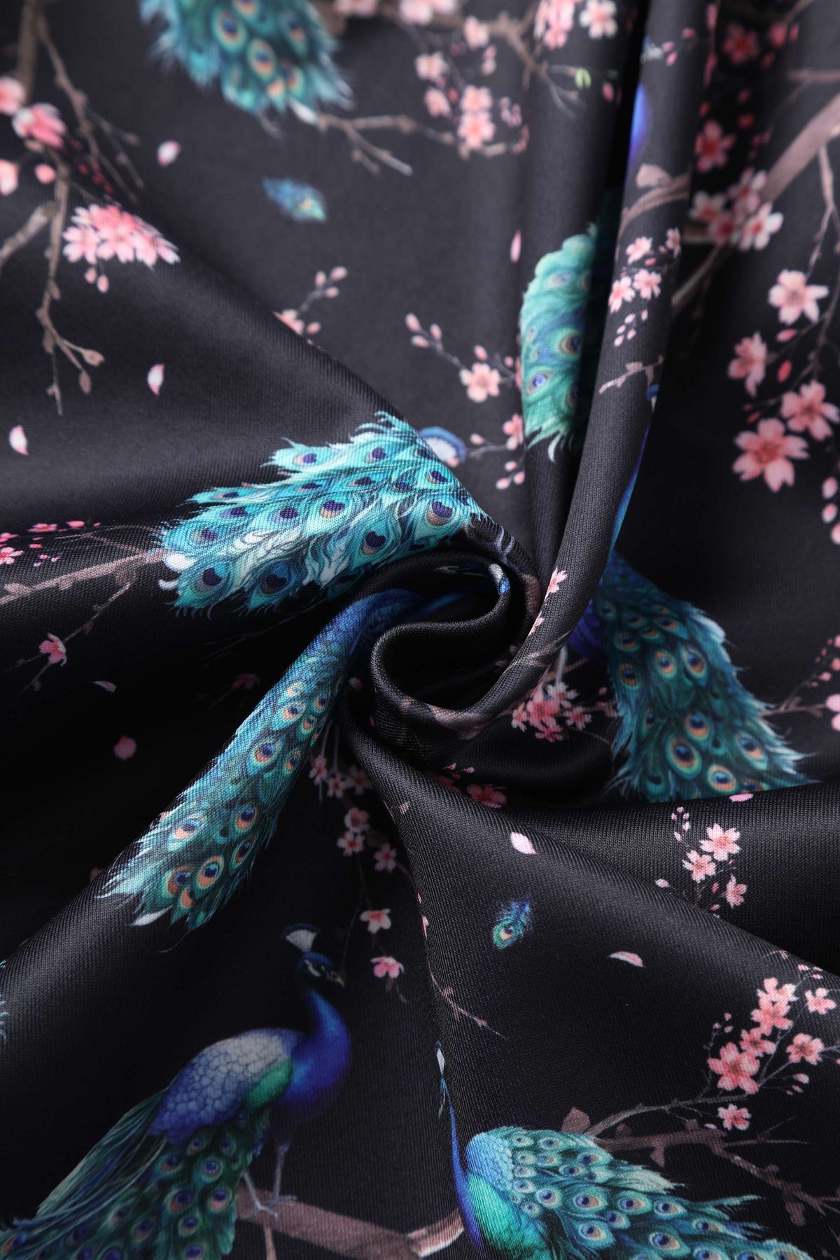 Amanda Peacock Swing Dress In Dark Blue