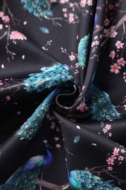 Amanda Peacock Swing Dress In Dark Blue
