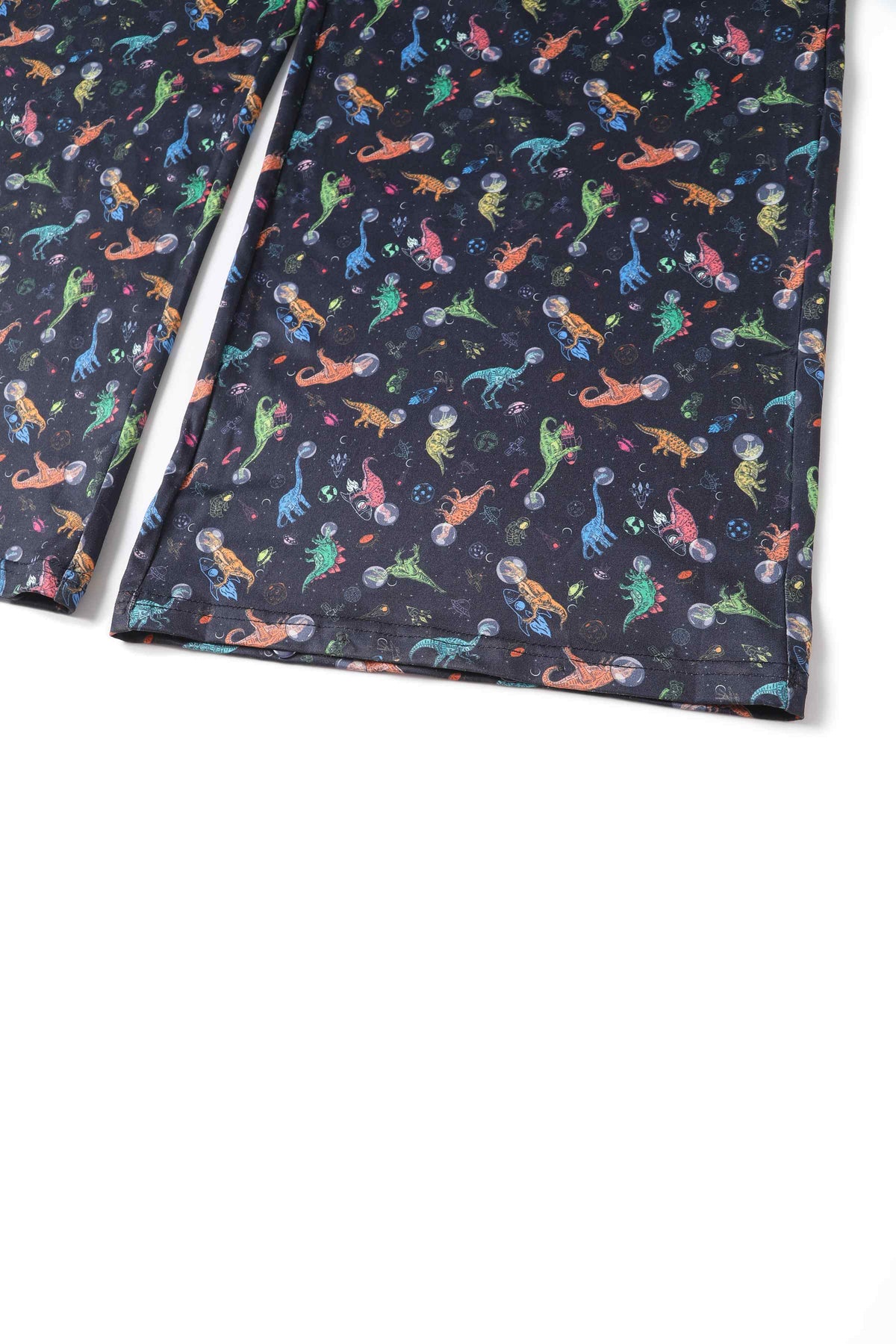 Esther Astronaut Dinosaur Jumpsuit In Navy Blue