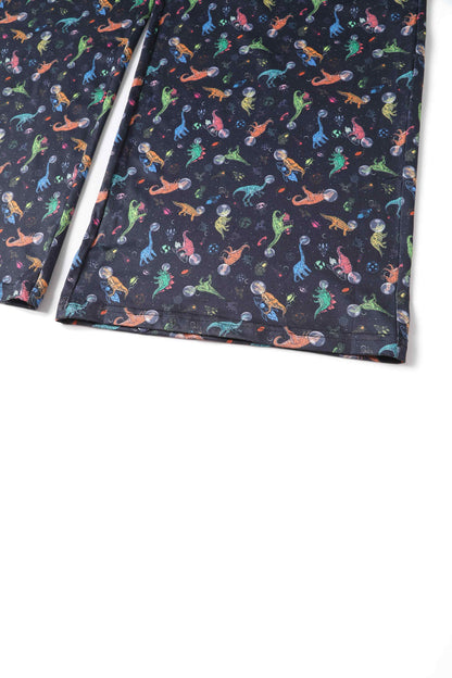 Esther Astronaut Dinosaur Jumpsuit In Navy Blue