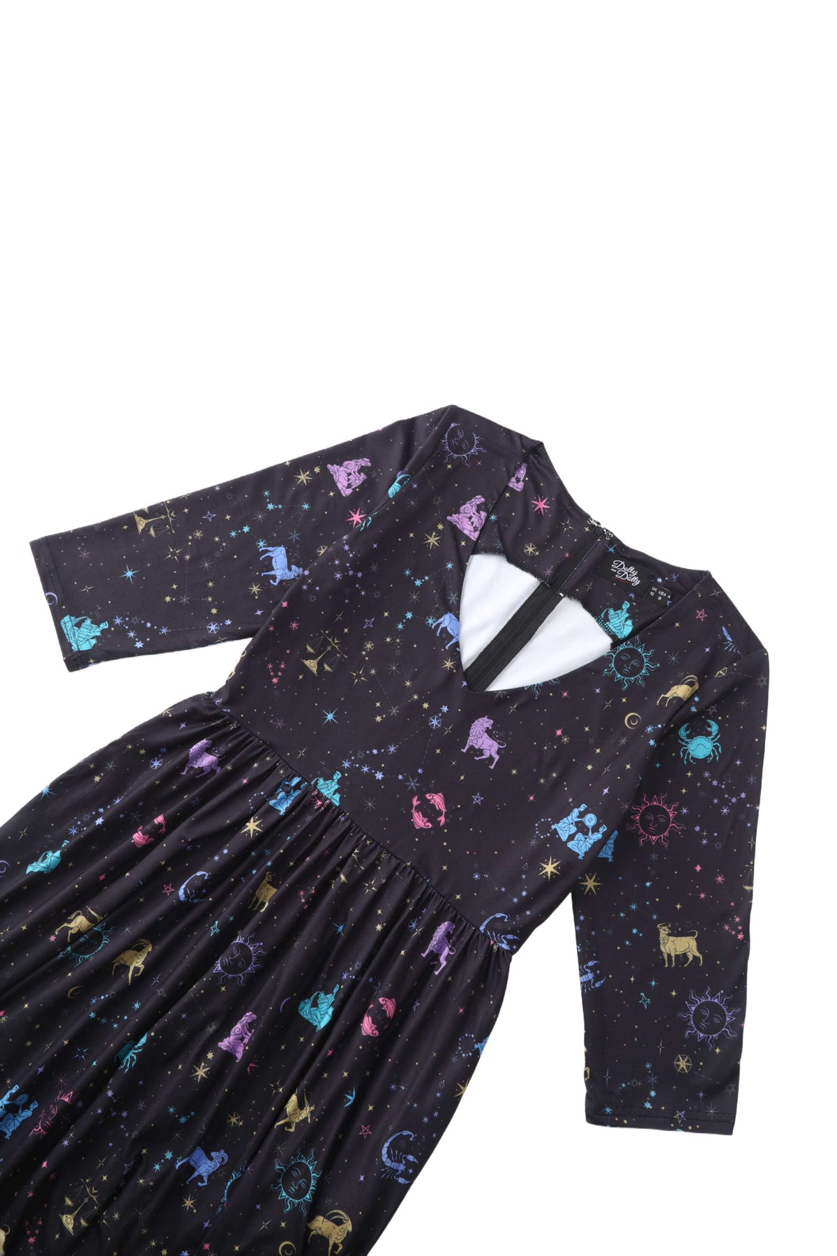 Billie Sparkly Horoscope Black Dress