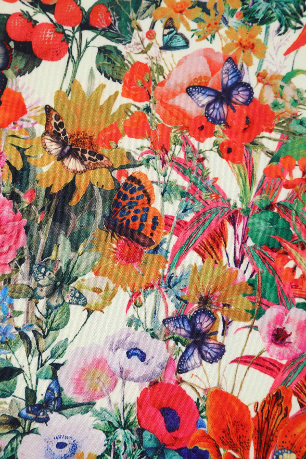 Beverly Butterfly Garden Off Shoulder Dress