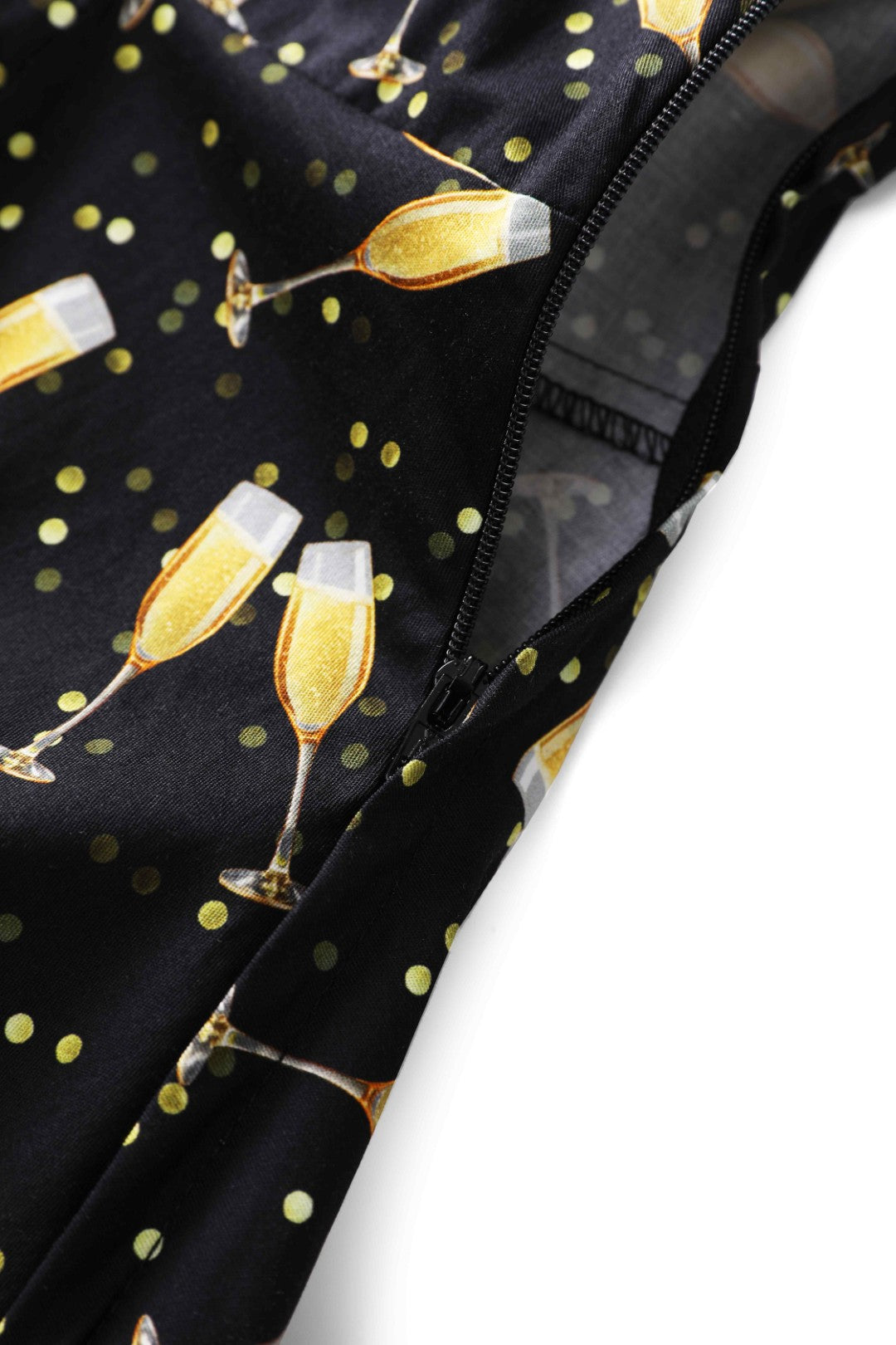 Mabel Celebration Champagne Midi Shirt Dress