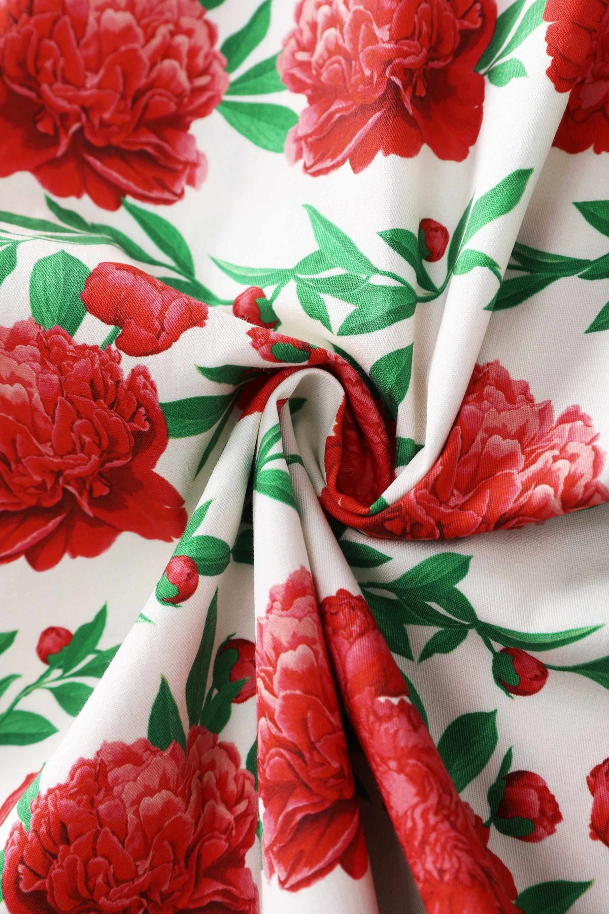 Mabel Vintage Rose Midi Shirt Dress