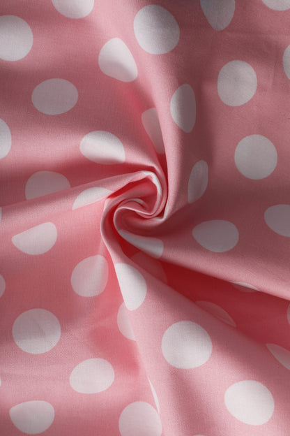 Blair Light Pink Polka Dot Mesh Dress