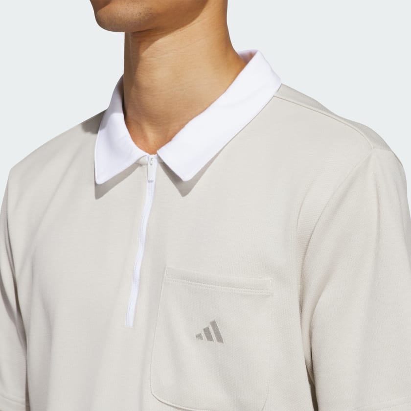 Men's adidas Essentials Quarter-Zip Polo Shirt