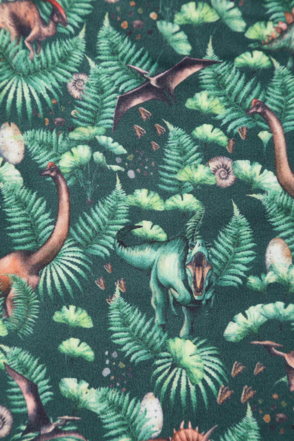 Esther Dinosaur Forest Jumpsuit In Green