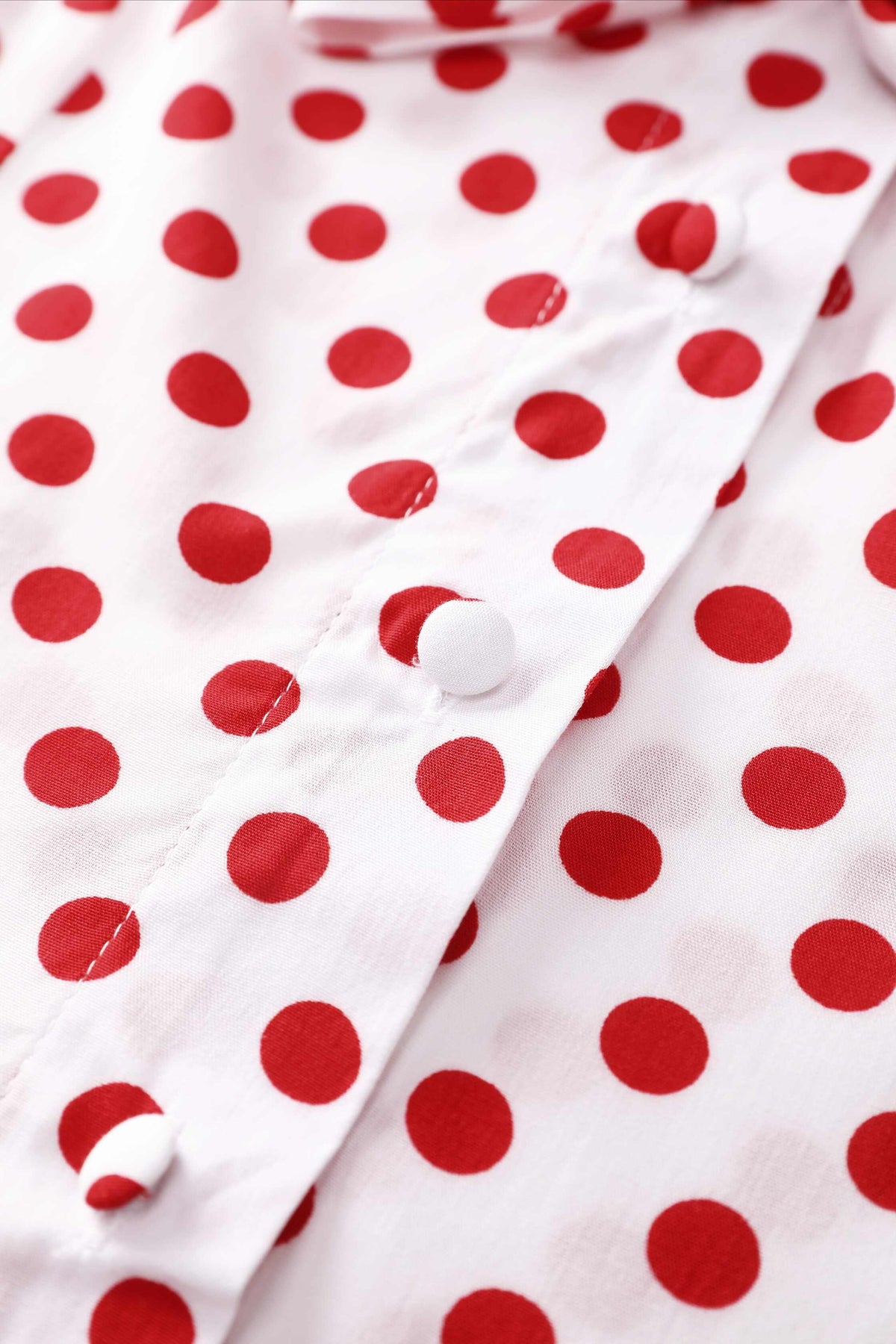 Margaret Red Polka Dot Long Sleeved Blouse