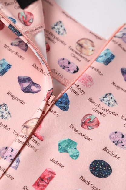Amanda Gemstone Pink Swing Dress