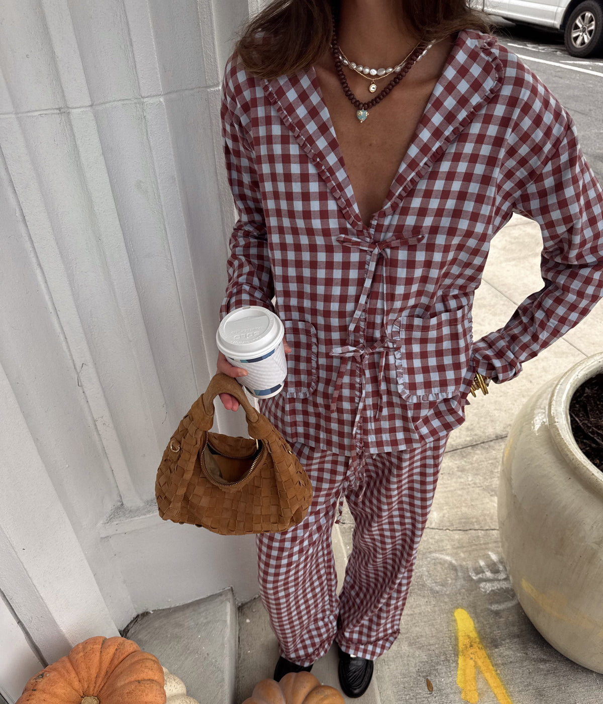 The Steffy PJ Set - Sienna Check