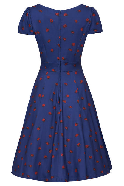 Kids Claudia Ladybug Navy Dress
