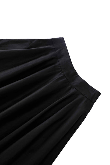Maisie Black Full Circle Midi Skirt