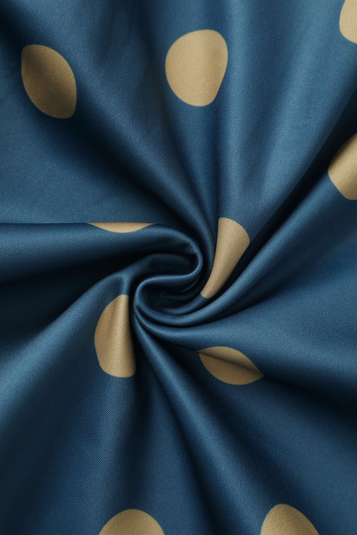 Maria Blue Circle Dress With Polka Dots