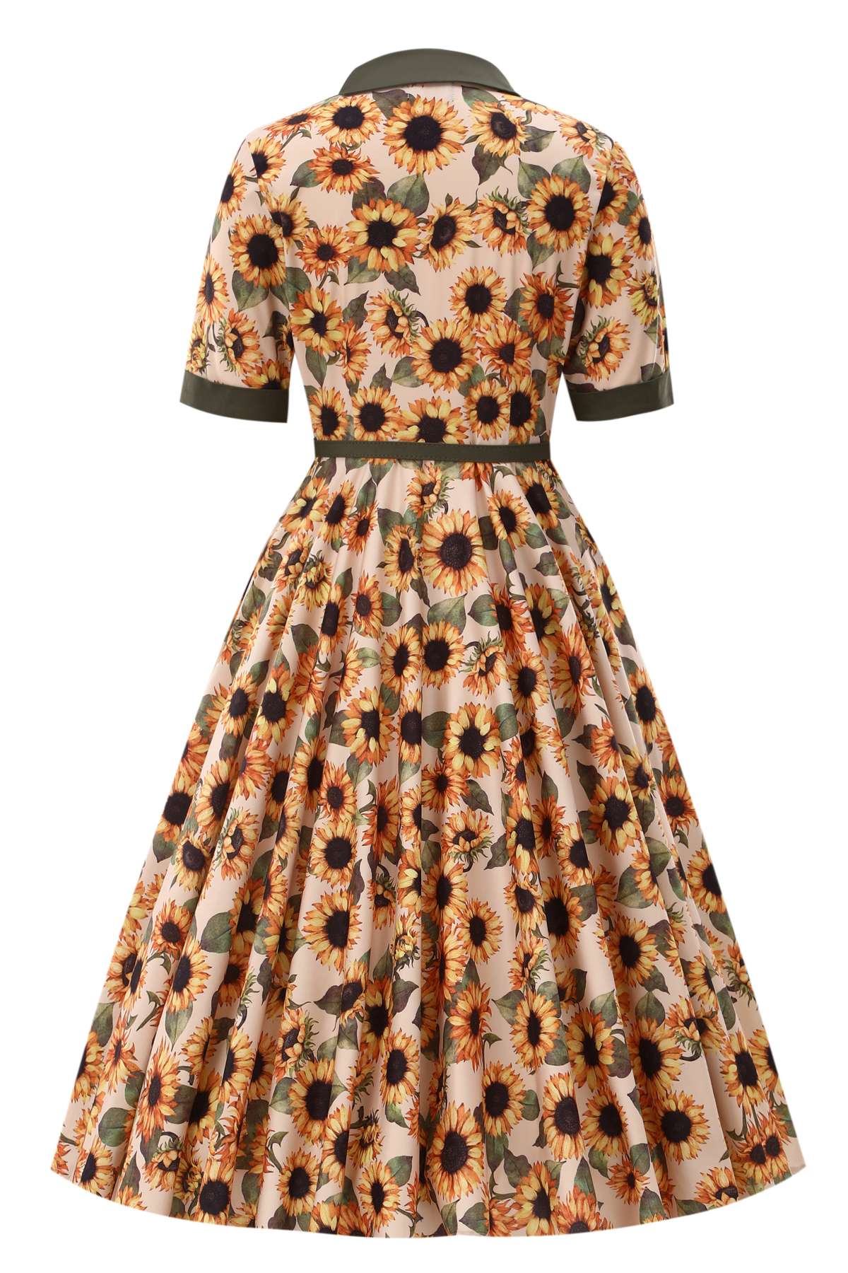 Mollie Sunflower Full Circle Shirt Dress