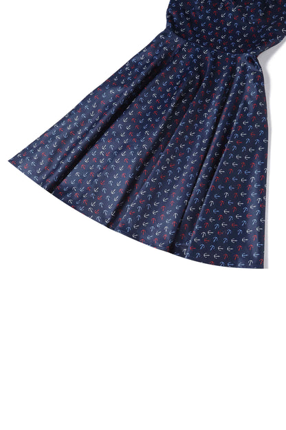 Melissa Navy Blue Nautical Anchor Strapless Dress