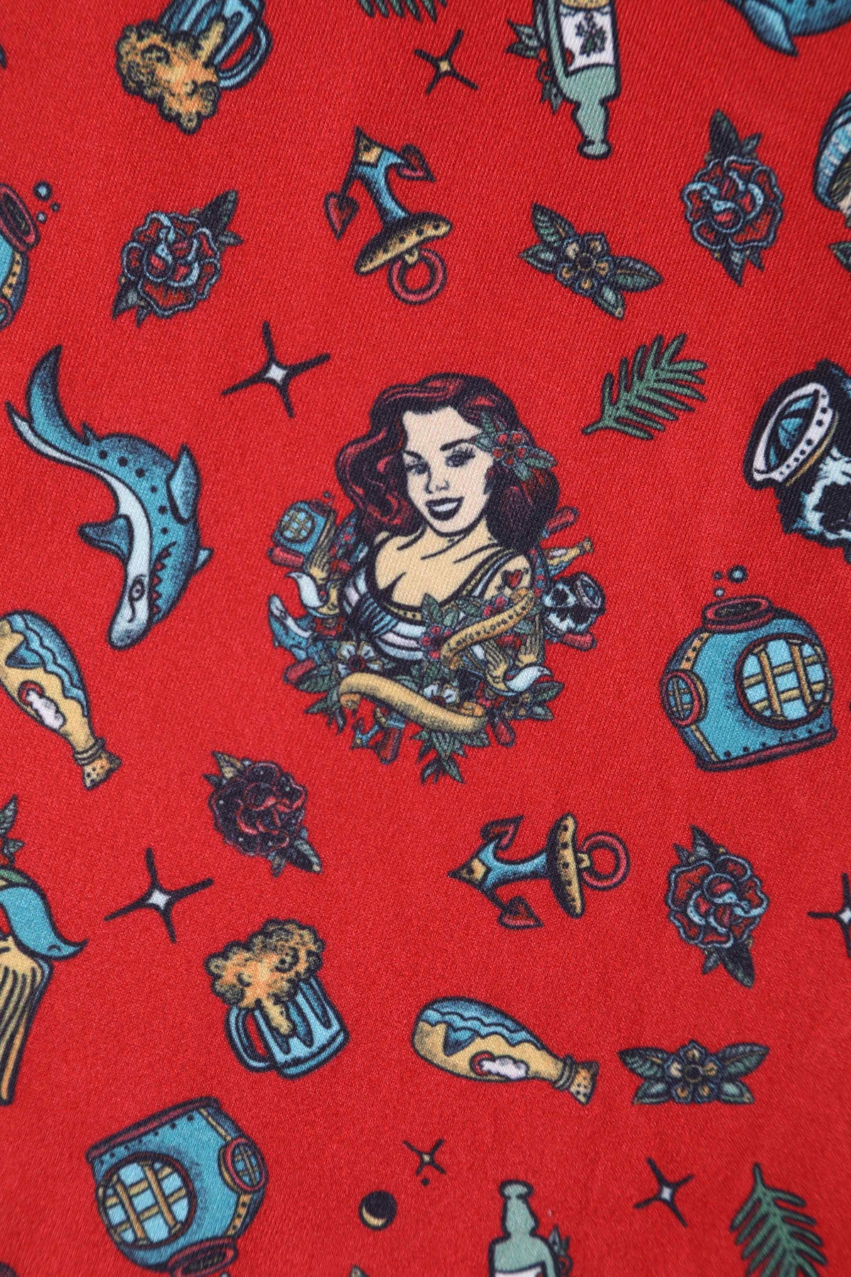 Brenda Nautical Sailor 50s Style Dress